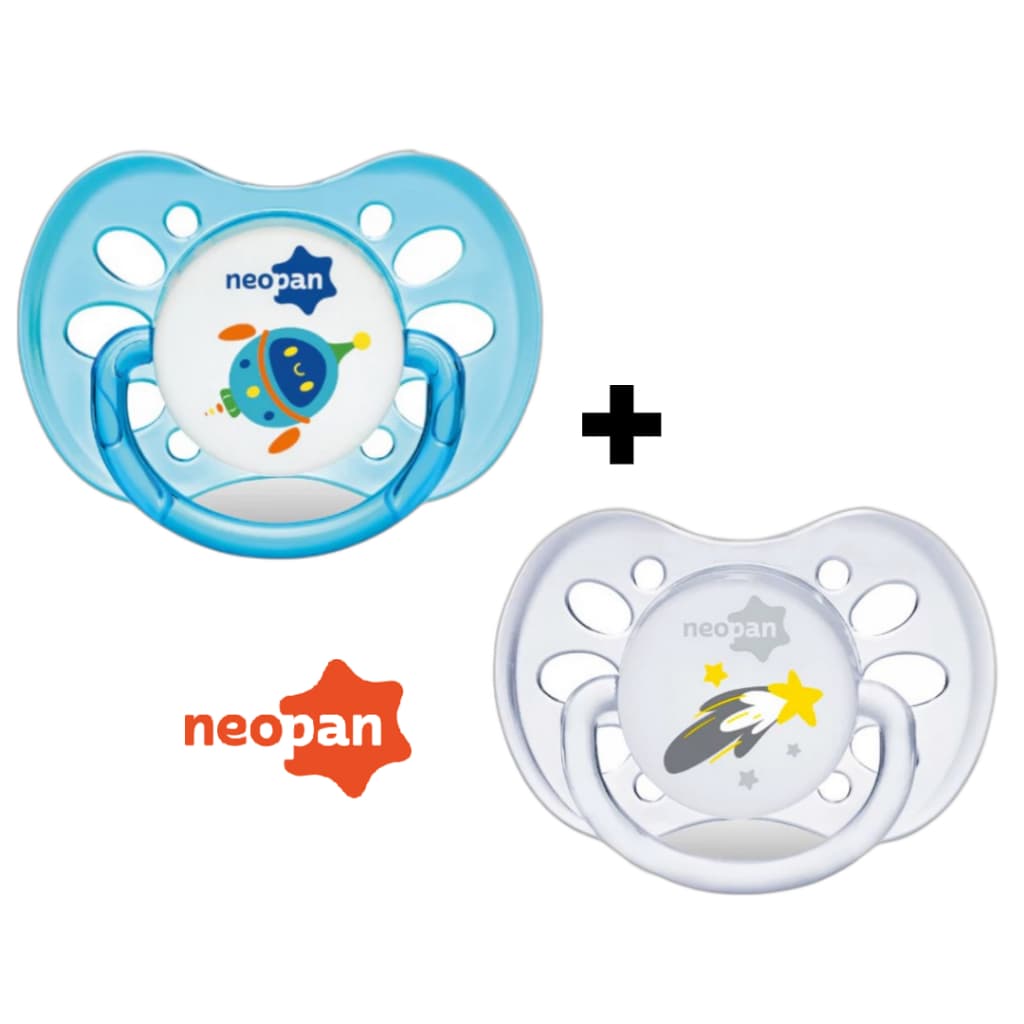 KIT 2 CHUPETAS BICO UNIVERSAL TAMANHO 2 (MAIORES DE 6 MESES) NEOPAN