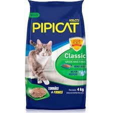Areia Sanitária para Gatos Pipicat Classic 4kg Kelco - Grãos Finos