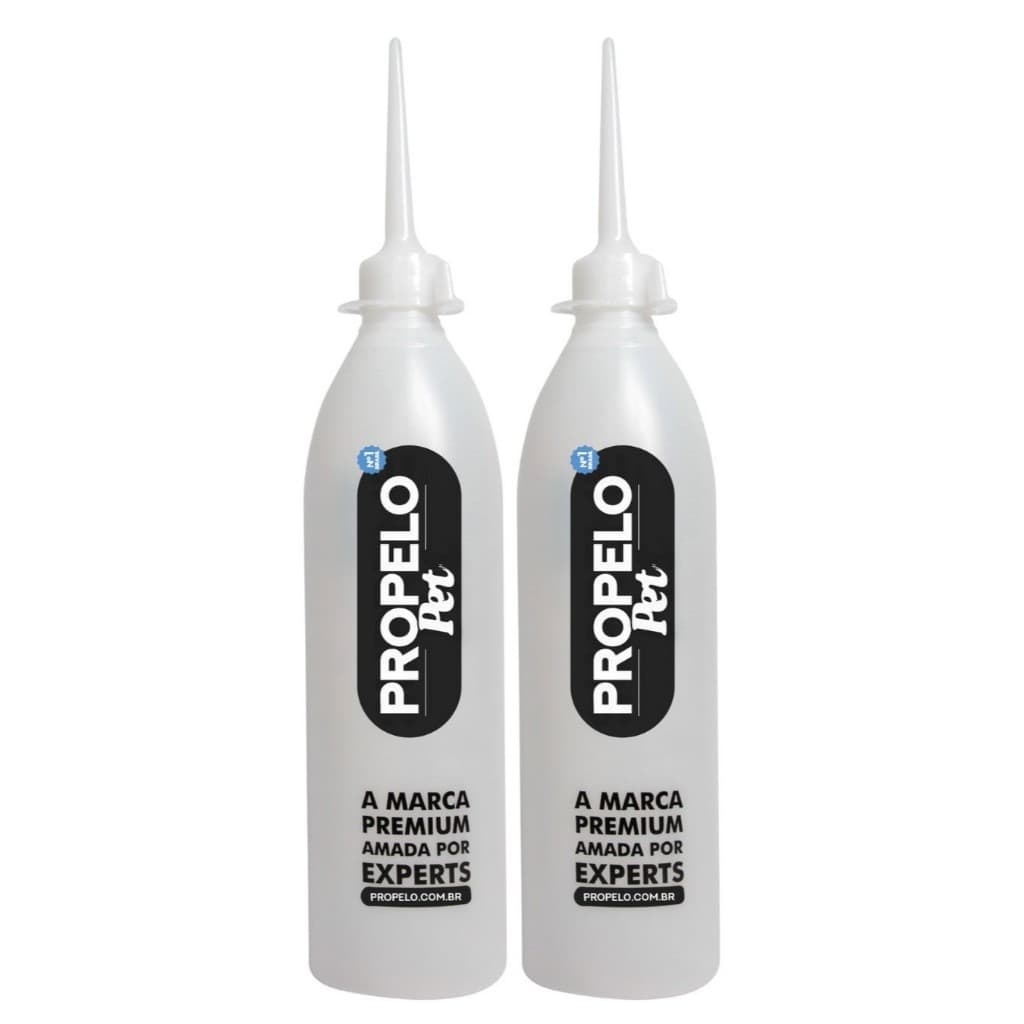 Kit 2 Frascos Diluidor Misturador Almotolia para Shampoo Pet Concentrado Banho E Tosa Pet Shop Groomers 450mL