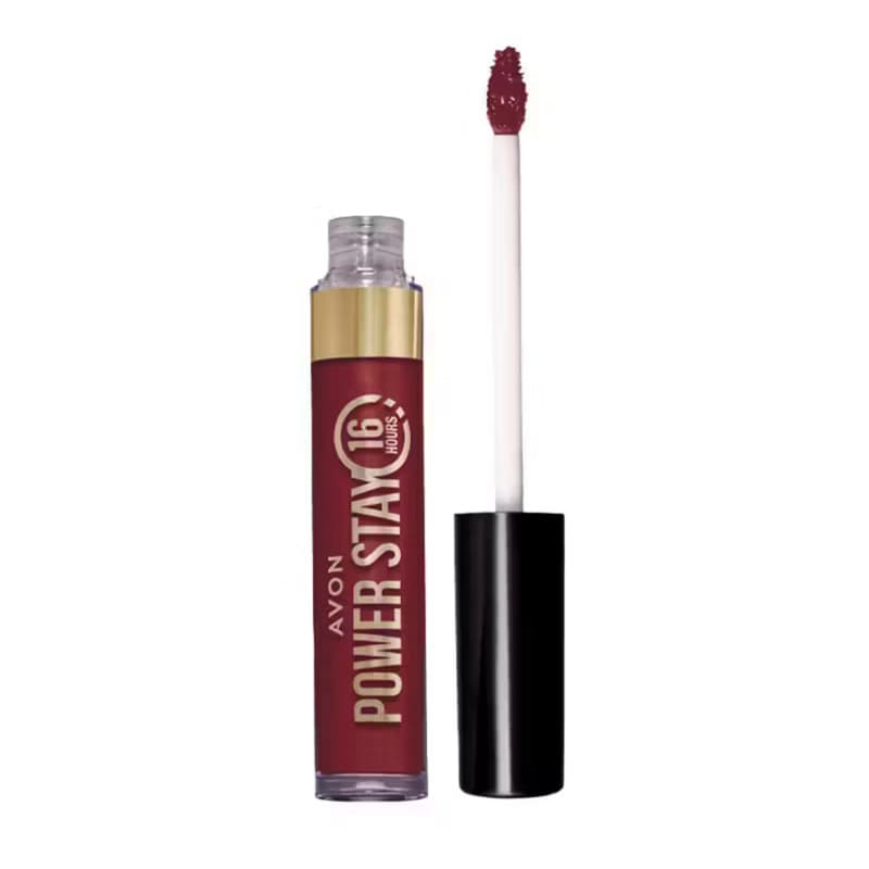 Batom Líquido Avon Power Stay Matte 6ml Dura Ate 16 Horas Sem Retocar