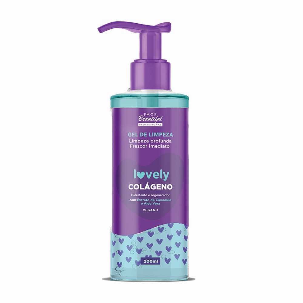 Gel de Limpeza Fácial Lovely Hidratante  Face Beautiful 200ml
