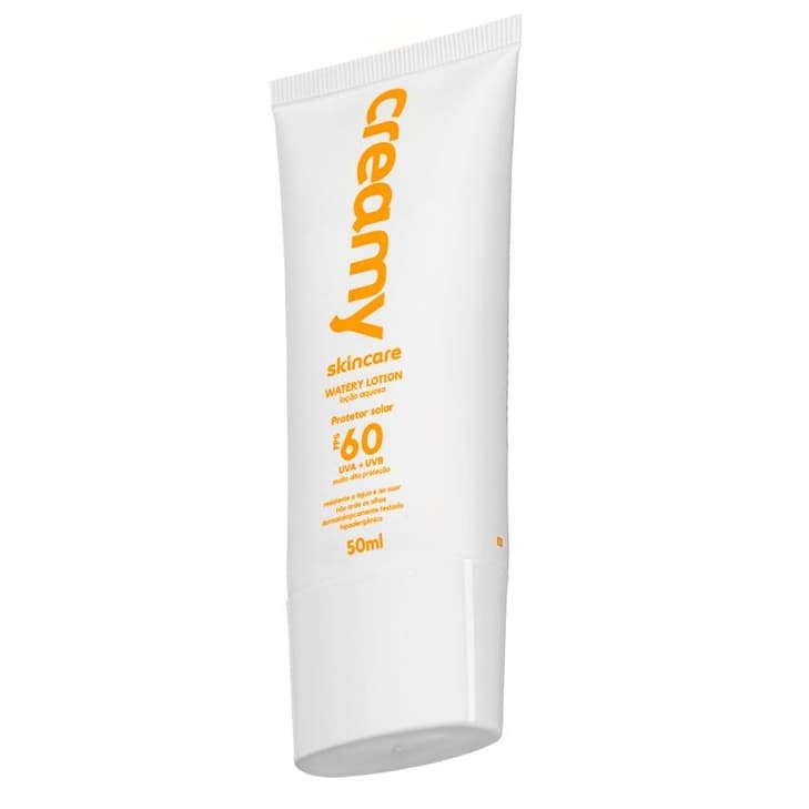 Creamy Skincare Protetor Solar 50g FPS 60 Watery Lotion