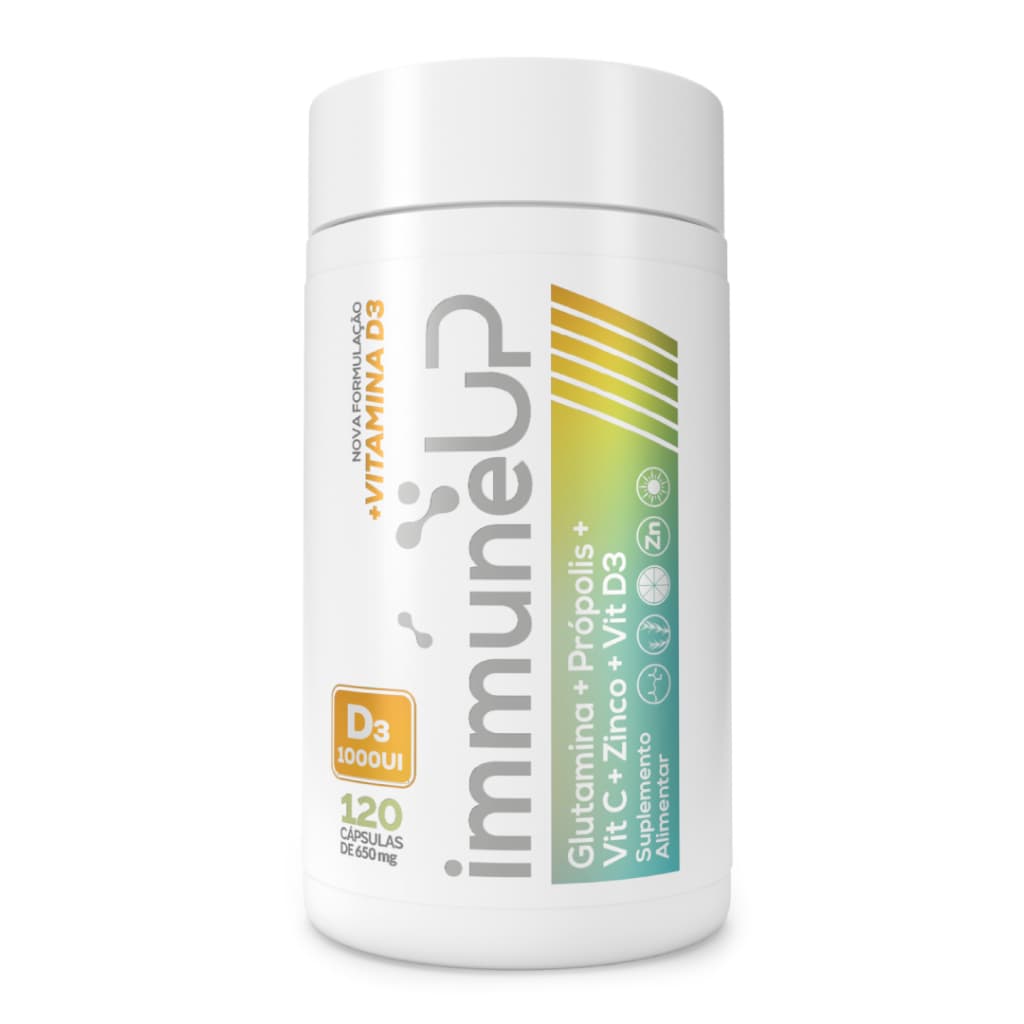 APISVIDA Immune Up – Suplemento Alimentar de Glutamina, Própolis, Vitamina C, Zinco e Vitamina D3 | Frascos com 120 Cáps