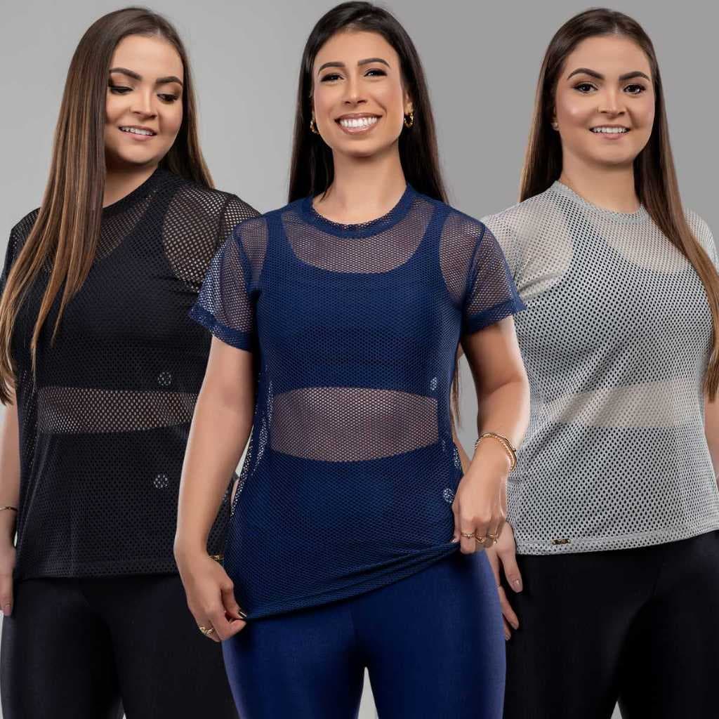Blusa Arrastão Feminina Fitness – Tecido Poliamida