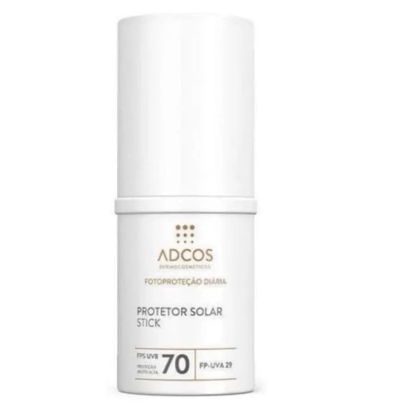Protetor Solar Facial Adcos Fotoproteção Diária Stick Fps70 Incolor 13g