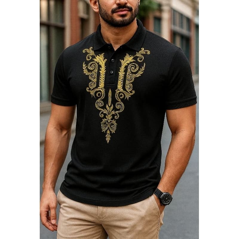 Camisa Masculina Polo Luxo 100% Algodão Social Caimento slim fit