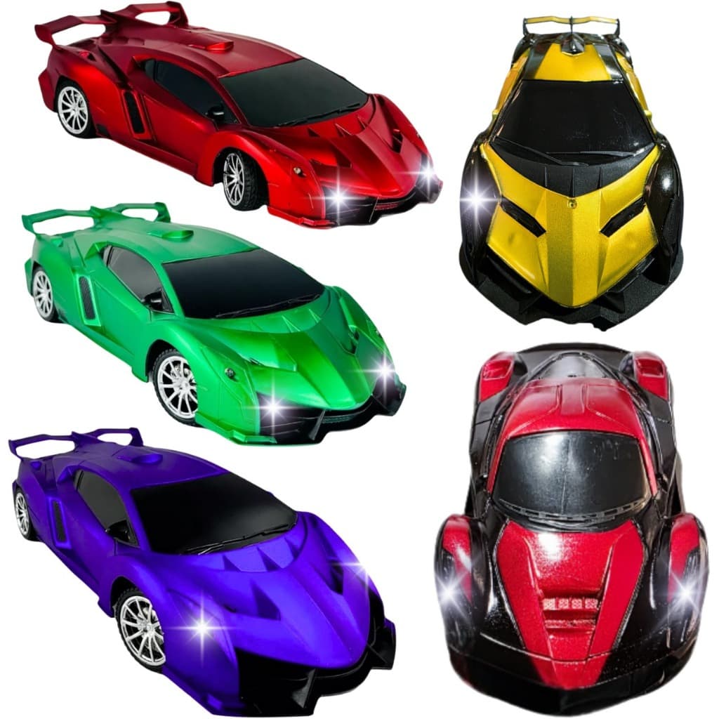 Carrinho de Controle Remoto Esportivo Ferrari Com Led Recarregável