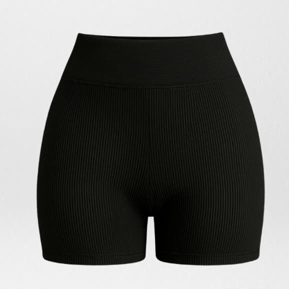 Short Canelado Feminino Roupa Academia Fitness Treino Esportivo