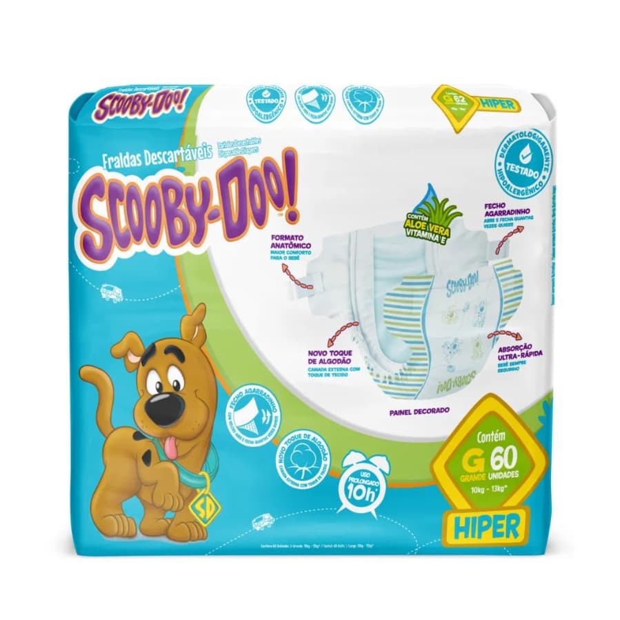Fralda Scooby Doo Hiper - CCM
