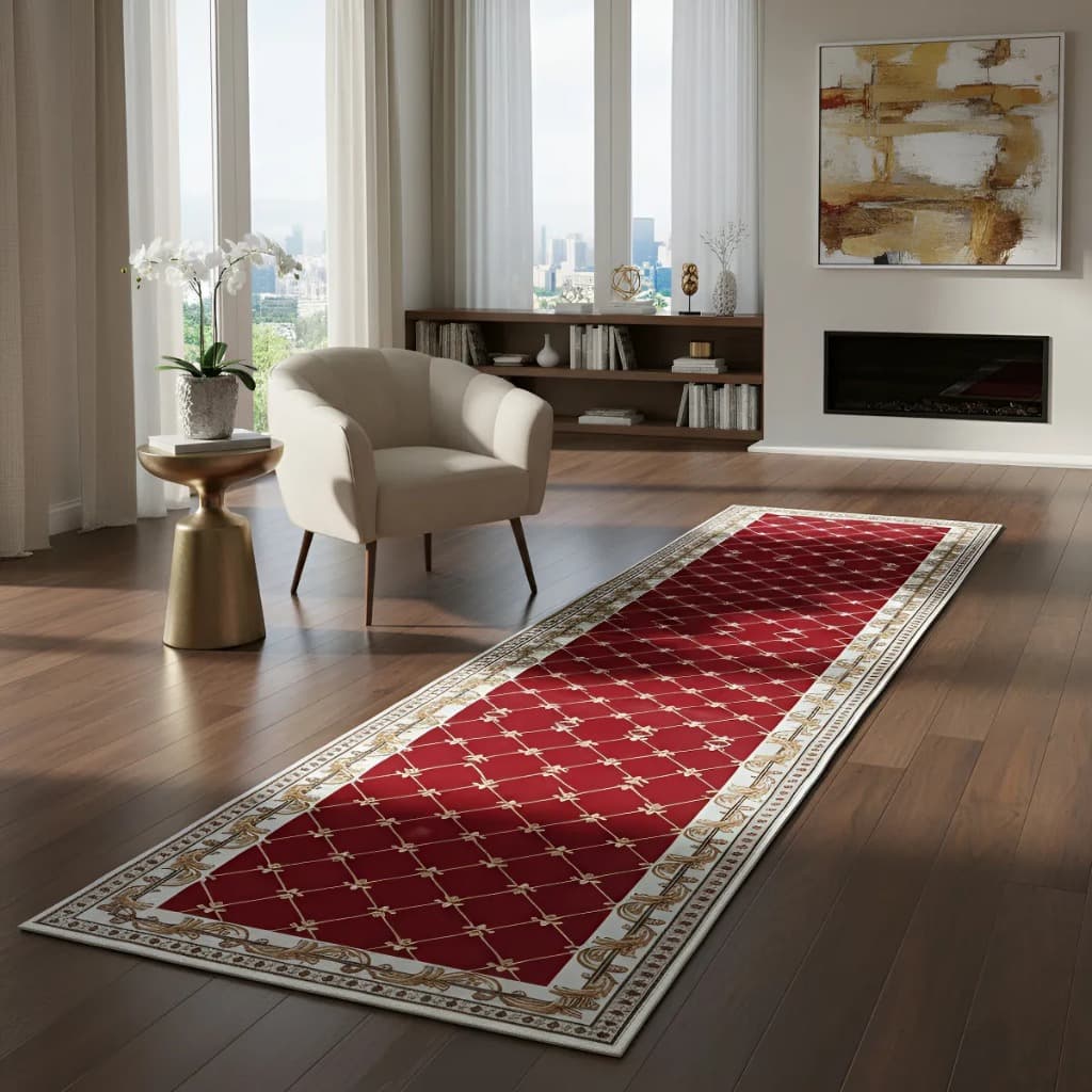 Tapete Passadeira Belga  Alto Padrao Luxo Sala Antiderrapante