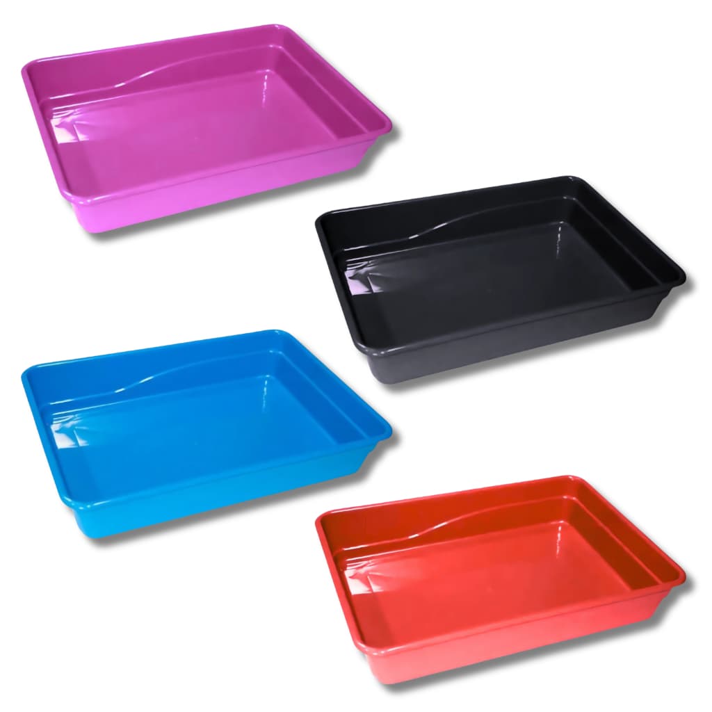 Kit 50 Caixas de Areia para Gato Bandeja Sanitária Pet Gatinho Bandeja Multiuso