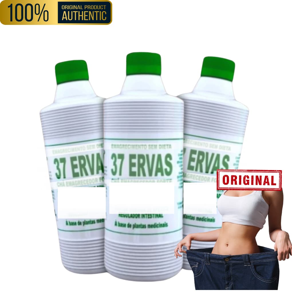 Kit 12 Frascos Chá 3 & 7 Ervas 500ml - ORIGINAL