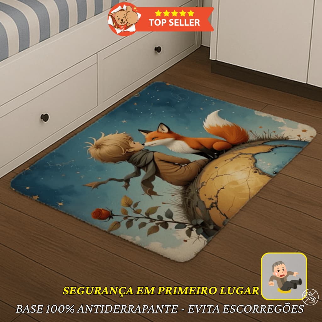 Tapete Infantil Antiderrapante 50×65 – Ideal para Quarto, Sala de Aula e Espaço Kids