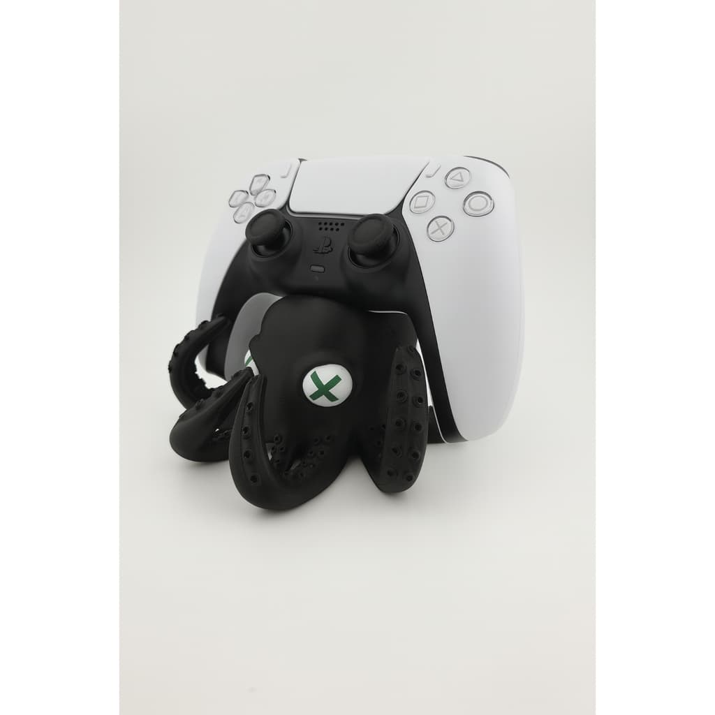 Porta Controle de Videogame em Formato de Polvo – Suporte Gamer Impressão 3D PLA HS LABS | Compatível com PS5, Xbox e