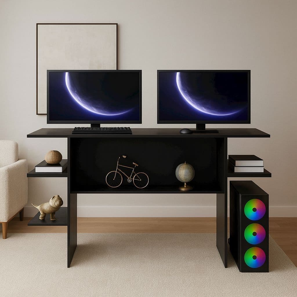 Mesa Gamer Escrivaninha para Computador, Notebook , Quarto e Escritório
