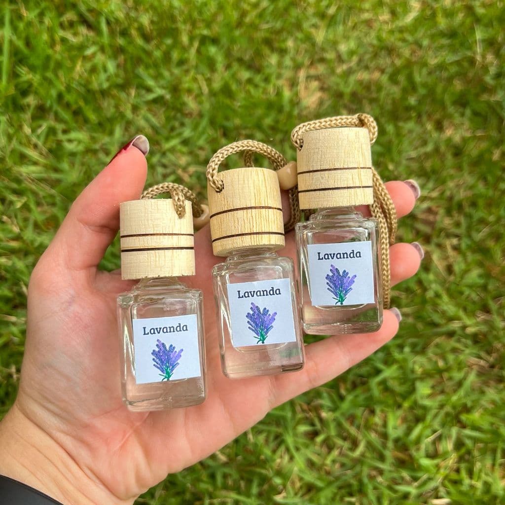 Kit Cheirinho para carro 10ml - Aromatizador de carro - Cheirinho de Lavanda - Difusor para carro