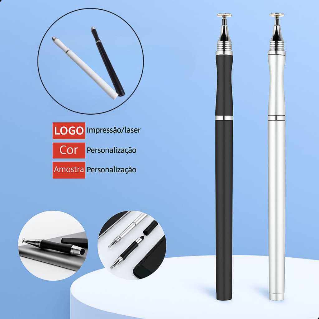 Caneta Stylus Touchscreen Universal Smartphones Tablets Telas Compatível iOS e Android