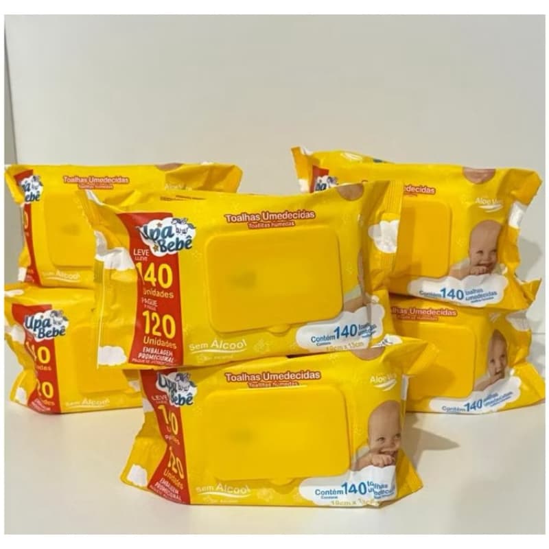 Kit 840 toalhas umidecidas Upa Bebê