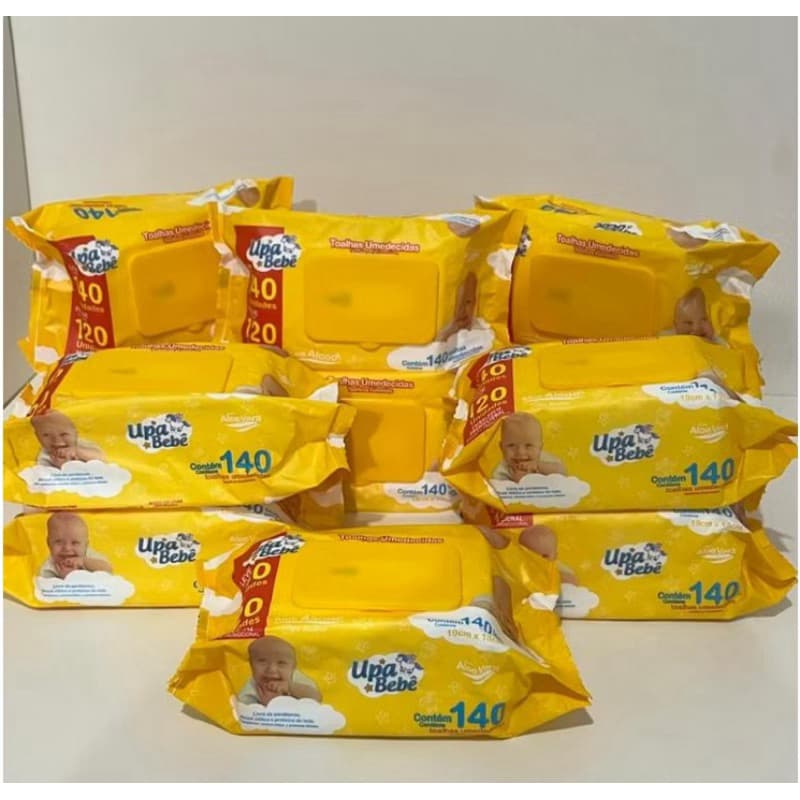 kit 1680 toalhas umidecidas Upa Bebê