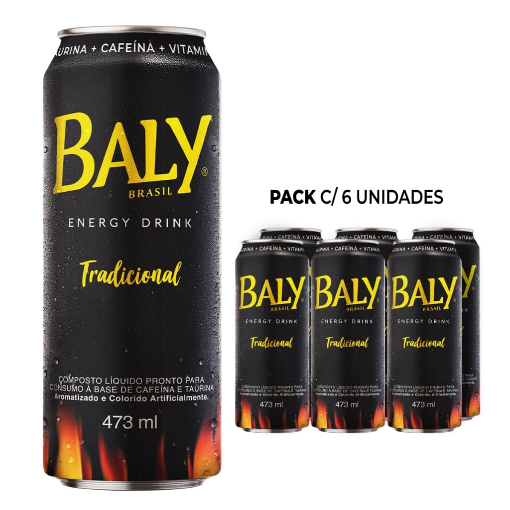 Pack Energético Baly Energy Drink Tradicional 473ml