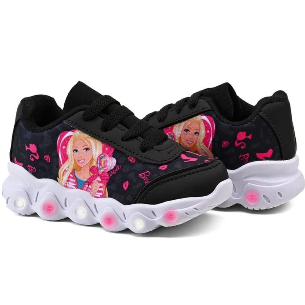 Tênis Infantil Barbie Menina Super Confortável Lançamento IP Calçados