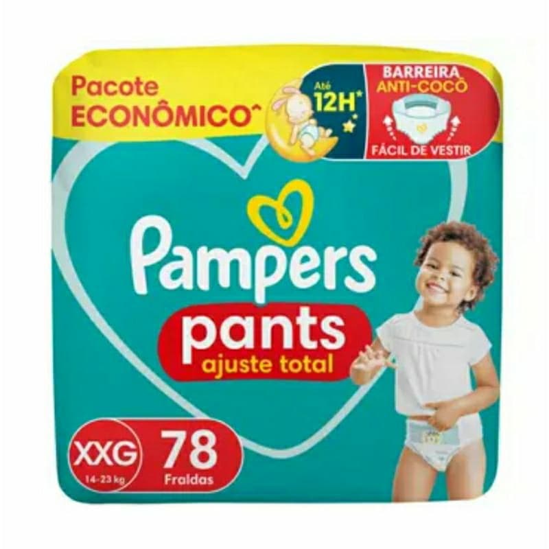 Fraldas Pampers Ajuste Total Pants XXG 78 unid