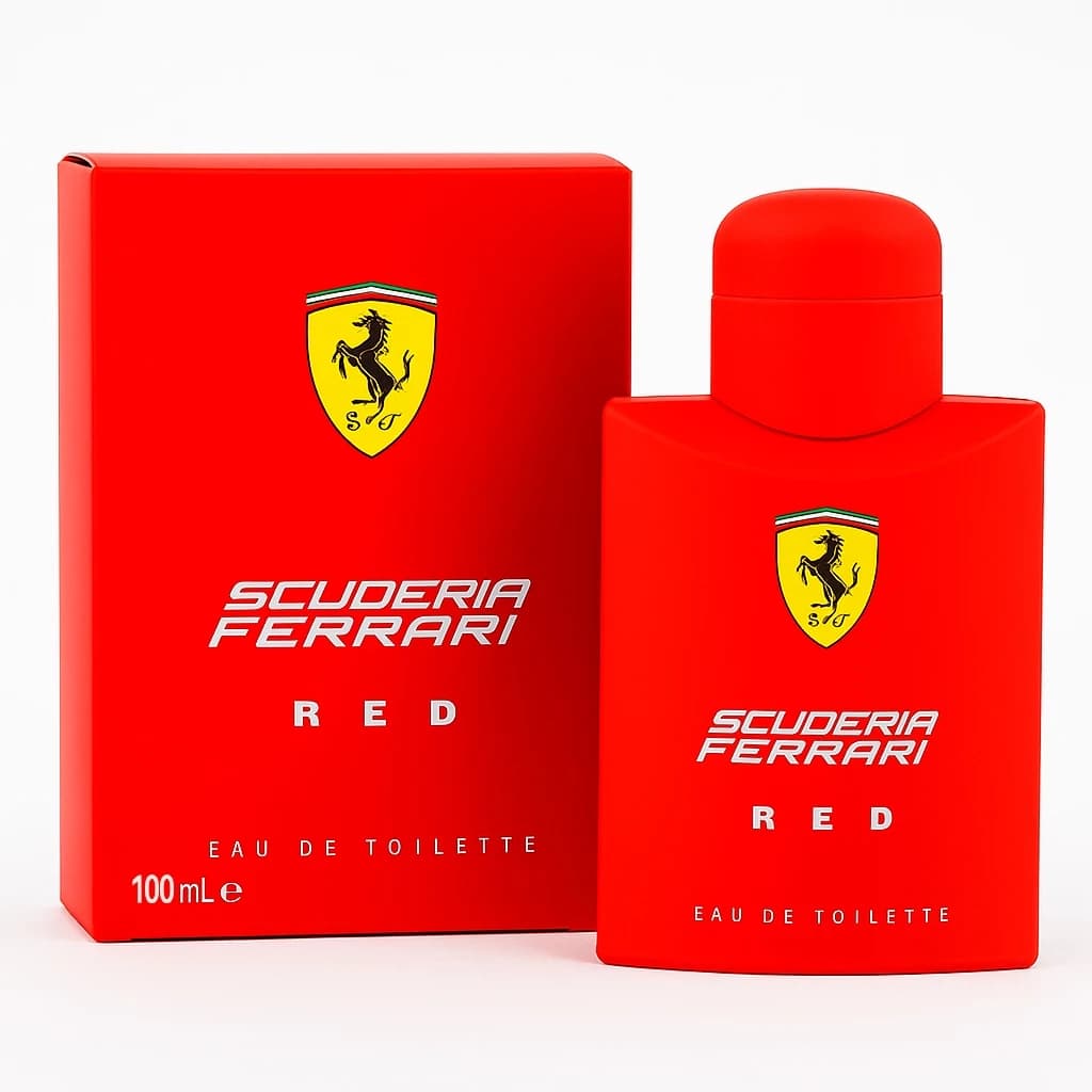 Perfume Ferrari Red Masculino  100ml EDT Importado – Aroma de Luxo com Fixação Prolongada