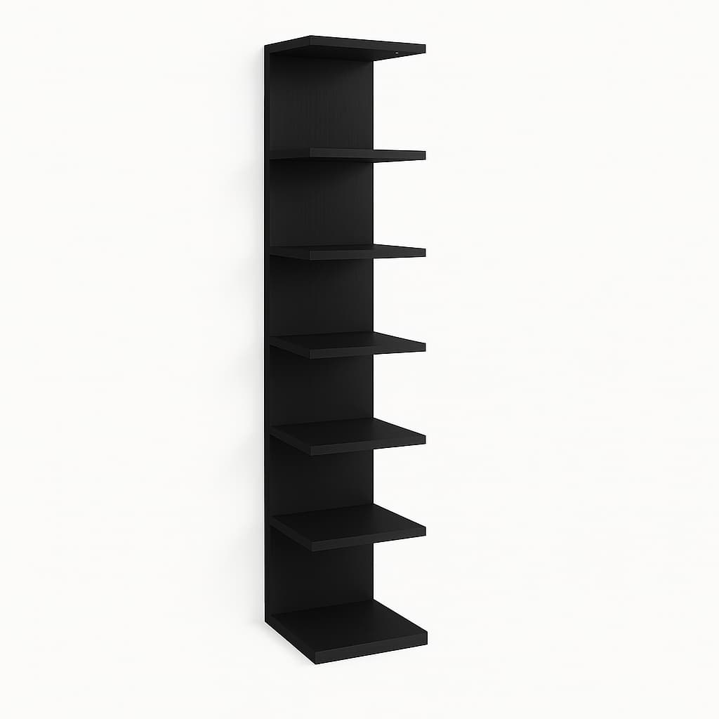 Torre de Prateleira Preta 170cm e 85cm Estante Organizador Multiuso Sapato Livro Maquiagem  Sala Quarto Copa Cozinha