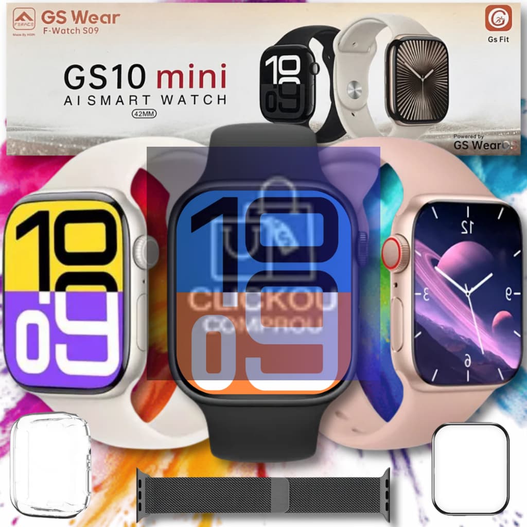 Relogio Smartwatch Inteligente GS10 Mini 41mm Original Chamadas Mensagens GPS Rastreamento Esportivo
