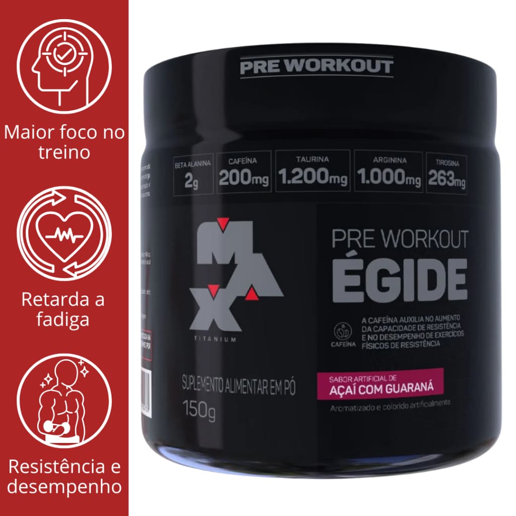 PRÉ TREINO ÉGIDE M.A.X PRÉ WORKOUT 150g