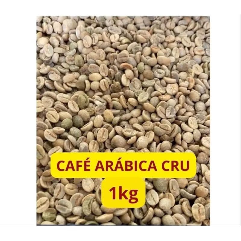 1kg Café Cru em grãos 100% Arábica