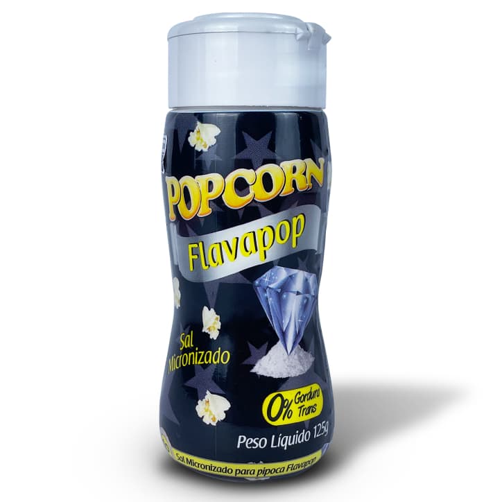 Flavapop Sabor Manteiga 125g - Sal Micronizado Popcorn