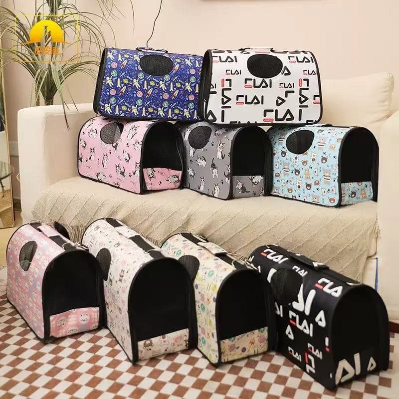 Bolsa Mala ESTAMPADA Casinha Transporte Cachorros Gatos Pet Transporte Cão/gato G