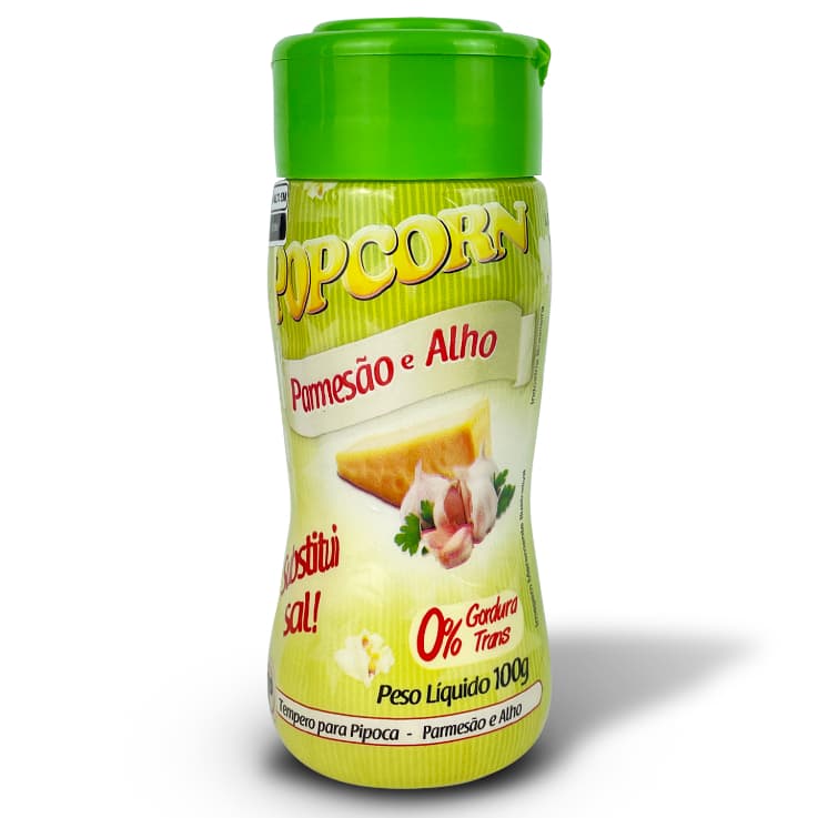 Tempero para Pipoca | Sabor Parmesão e Alho 100g