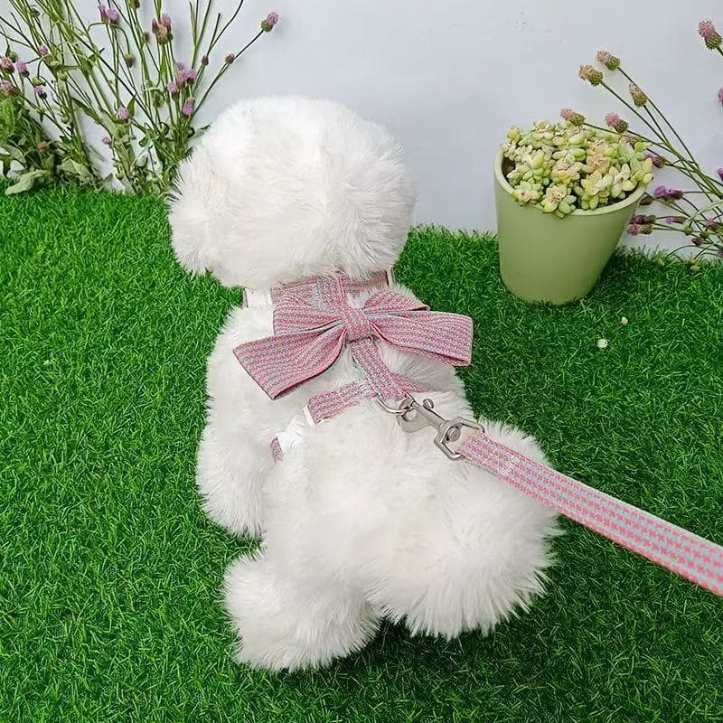 Coleira Peitoral Com Guia Ajustável Para Gatos