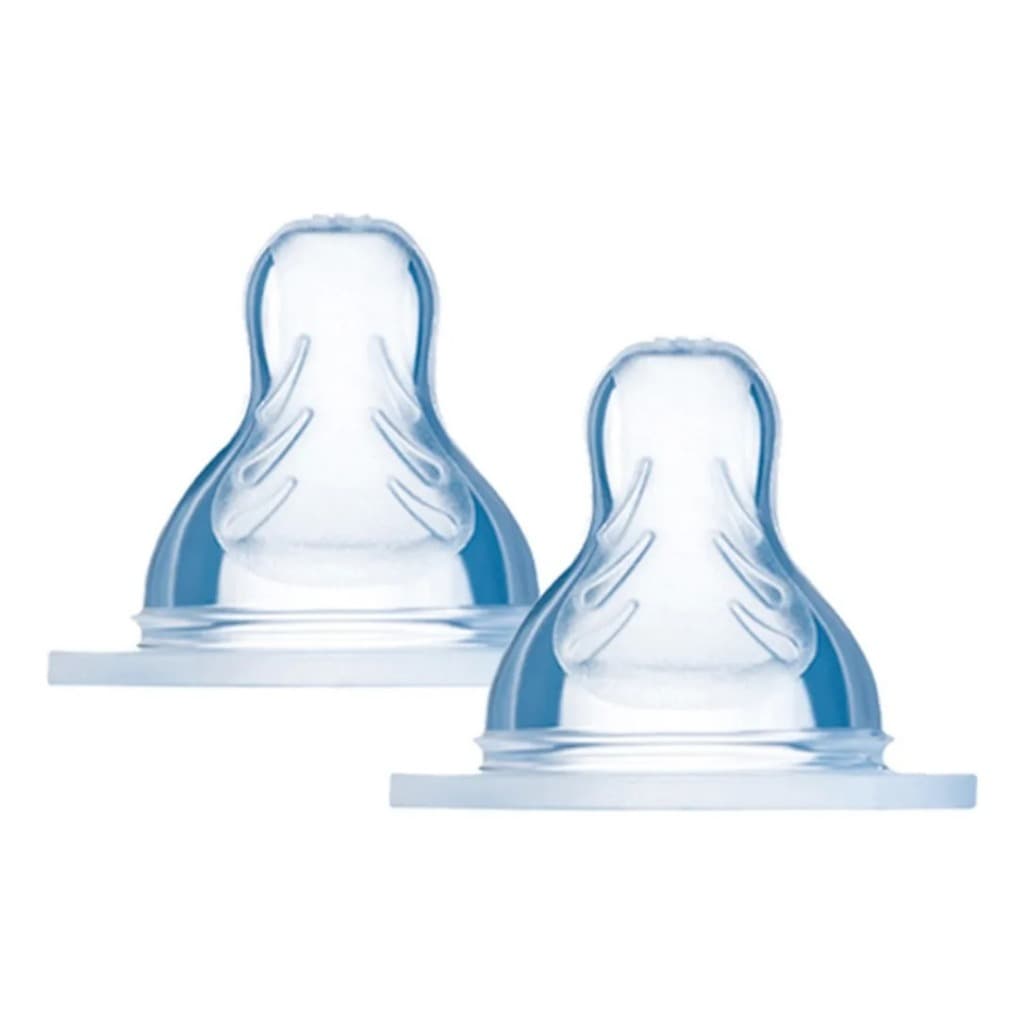 Kit 2 Bico X para Mamadeiras Infantil Bebe Criança MAM - Fluxo Super Rápido - 6+ meses