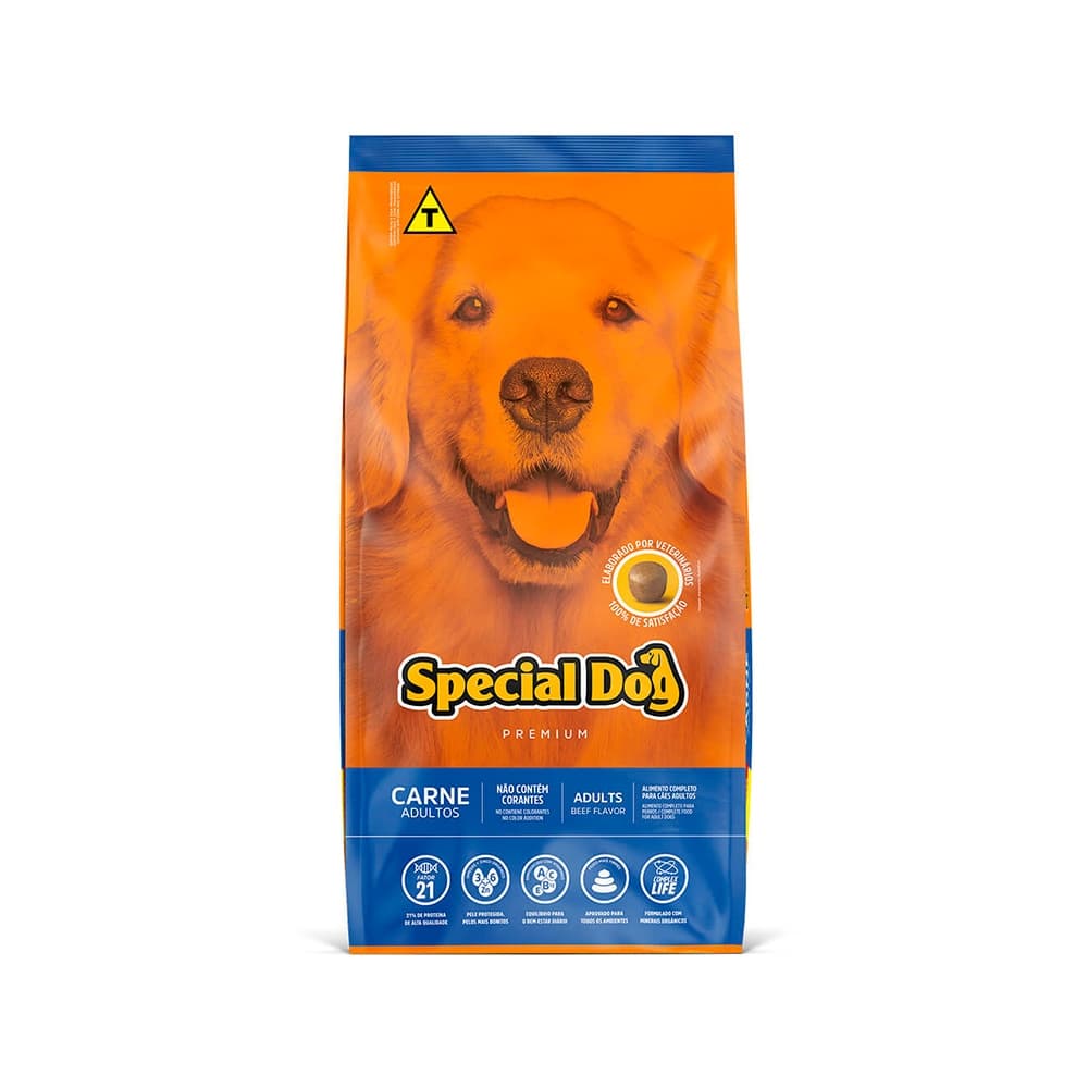 Ração Special Dog  Cães Adultos Carne - 3kg