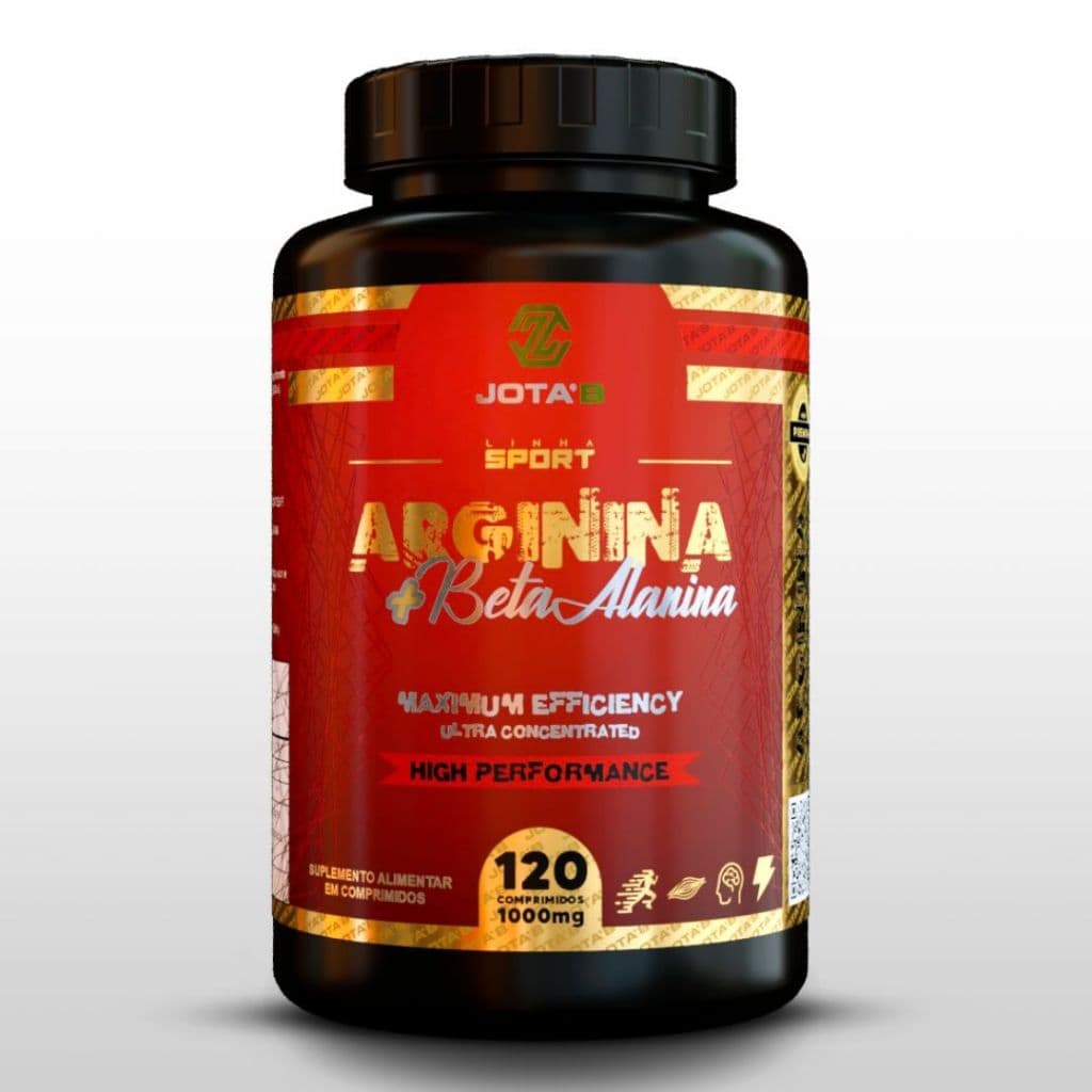 Arginina + Beta Alanina 1000mg | 120/240/360 Comprimidos | Pré-Treino Premium