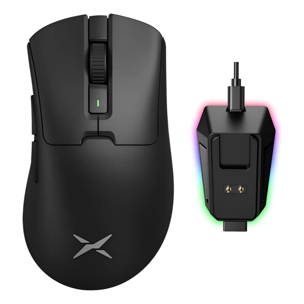 Mouse Gamer Delux M900 PRO 8000Hz Sem Fio PAW3395 com Dock de Carregamento - Novo, Lacrado