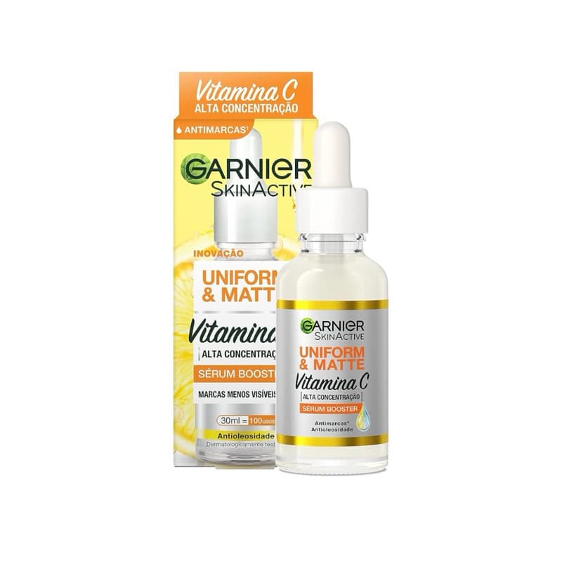 Sérum Facial Garnier SkinActive Uniform & Matte Vitamina C 15ml ou 30ml