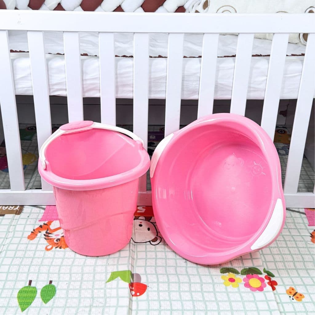 Kit Lavanderia para Bebê Adoleta – Balde 8 Litros e Bacia 15 Litros