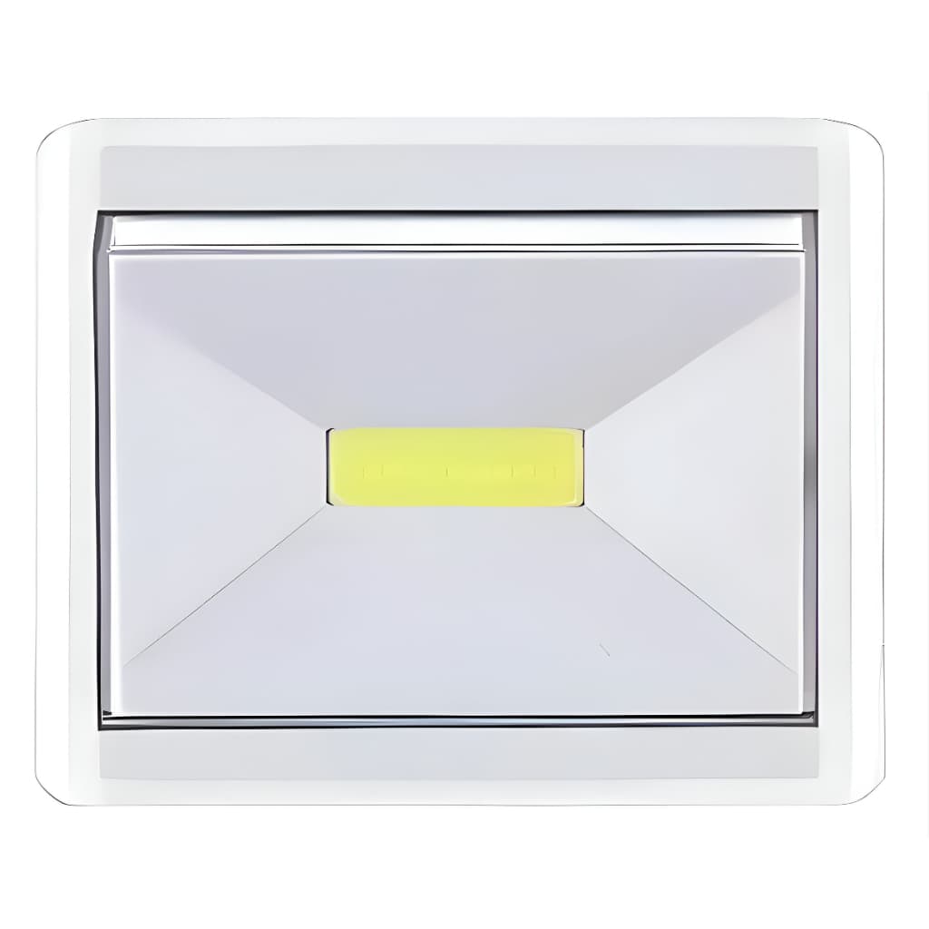 Luminária De Led Quadrada Emergencia Sem Fio Imã Pilha Parede Luatek Luz de Led Emergencia