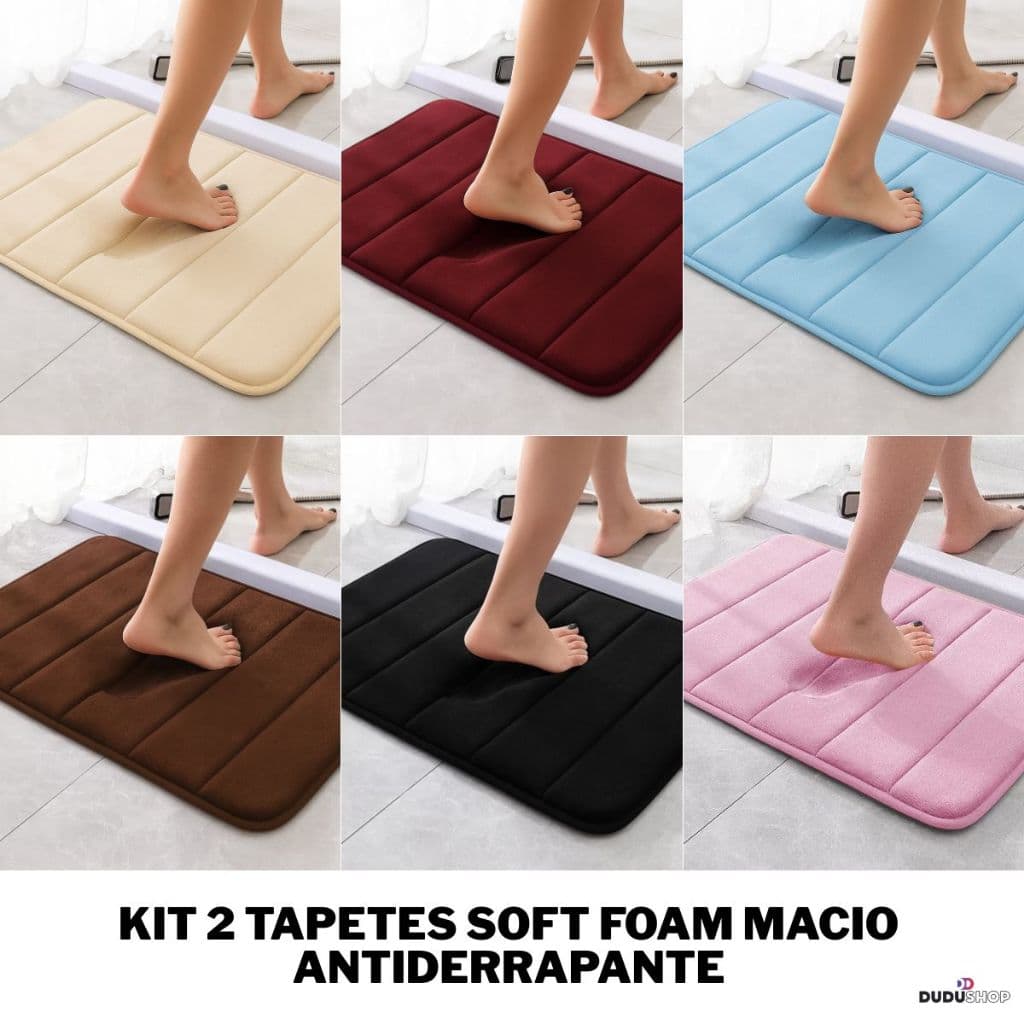  Tapete de Banheiro Antiderrapante Soft Fofo Macio Tapetes para Sala Quarto Banheiro Duhome
