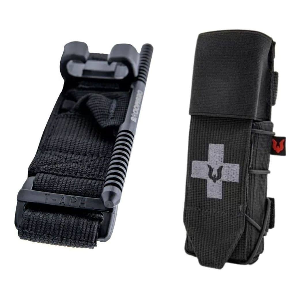 Kit Porta Torniquete + Torniquete Desmodus T-aph Profissional - Primeiros Socorros Tático Policial