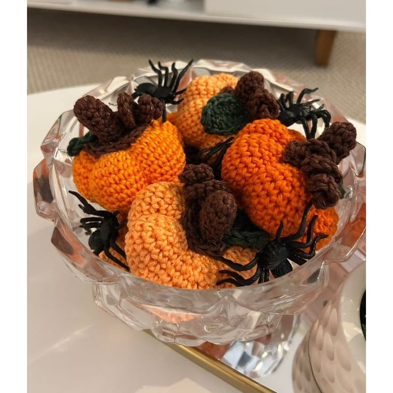 Kit 3 Abóboras Amigurumi Crochê