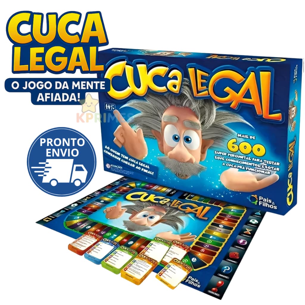 Jogo Cuca Legal Pais e Filhos – Mais de 600 Perguntas, Educativo e Divertido para Toda a Família