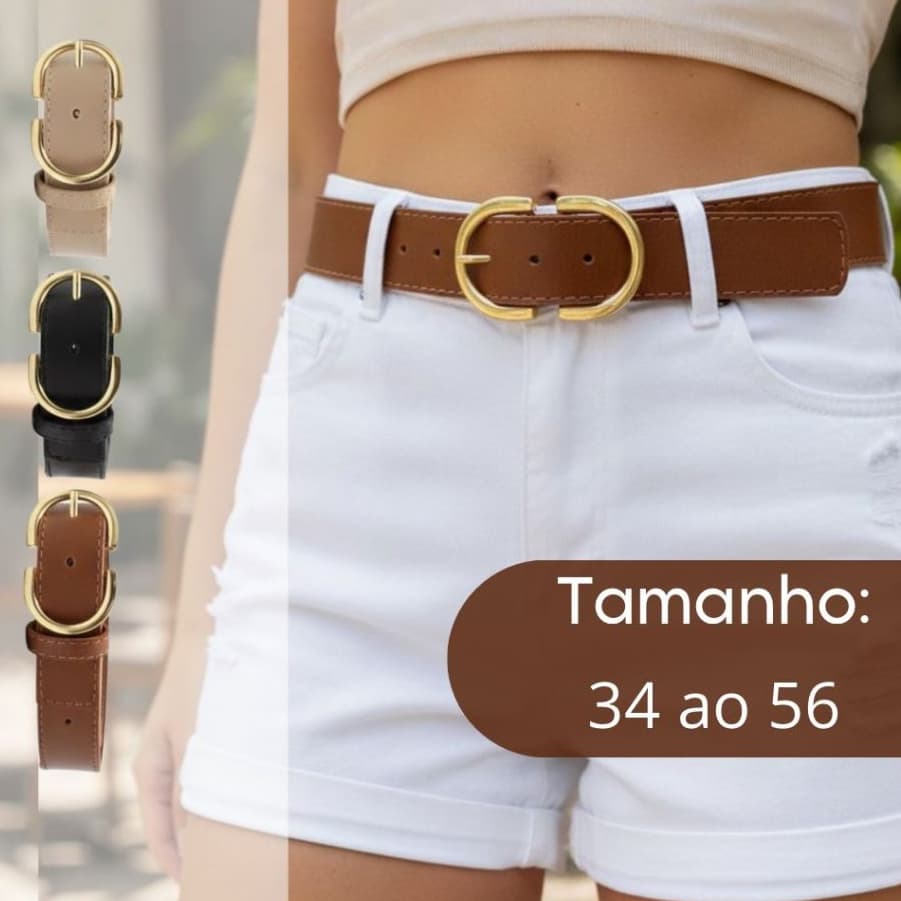 Cintos Feminino ( 3 cm Largura) do P ao G2 Plus Size para Calça Vestido Short Saia Jeans