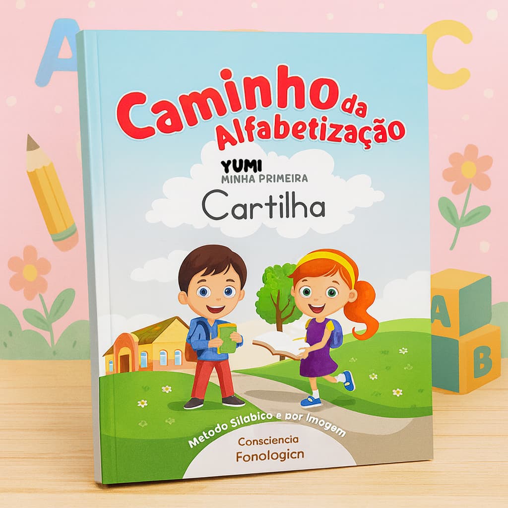 Cartilha Caminho da Alfabetização Caligrafia Exercícios Atividades- Método Silábico