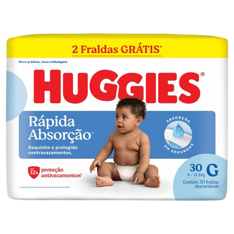 Fralda Descartavel Huggies Tripla Proteção Meguinha