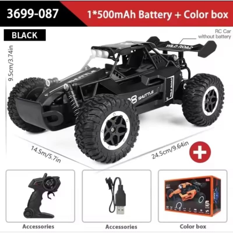 Carrinho de controle remoto profissional alta velocidade 20km off road 4x4 elétrico recarregável